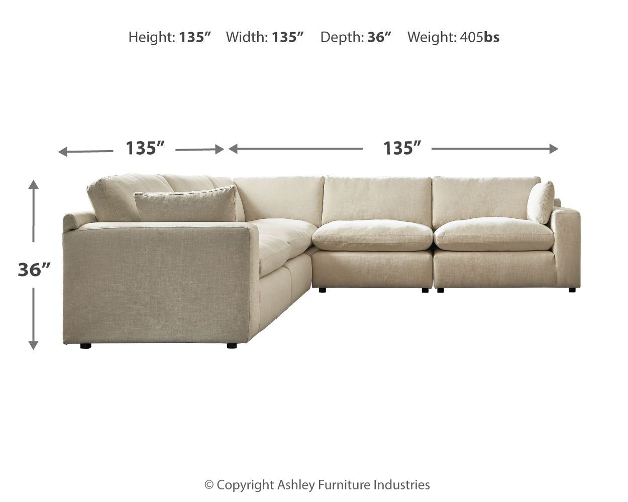 Elyza - Sectional Unique Piece Furniture
