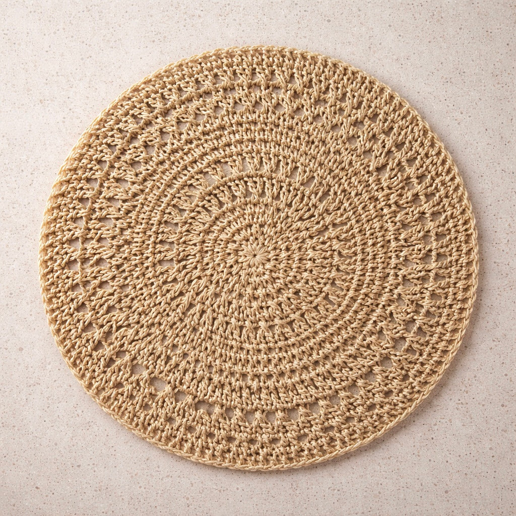 Malibu Handwoven Scallop Placemats Busa Designs