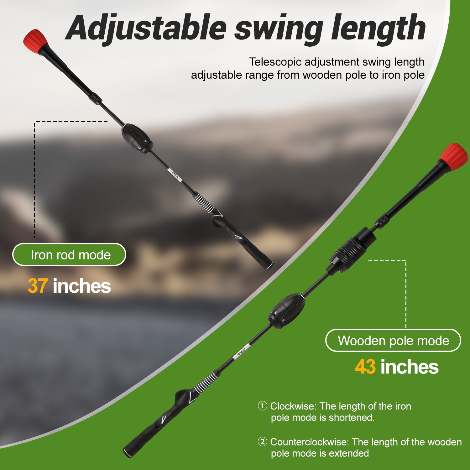 Golf Swing Trainer (Adjustable) Yunic Golf