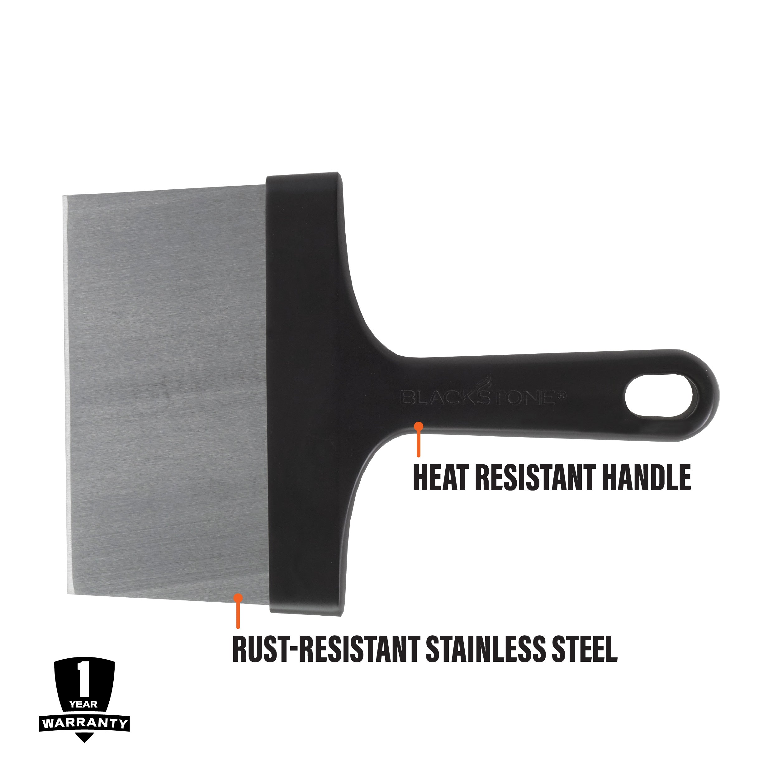 Blackstone 6" Scraper with Plastic Handle Blackstone Products (B2B)