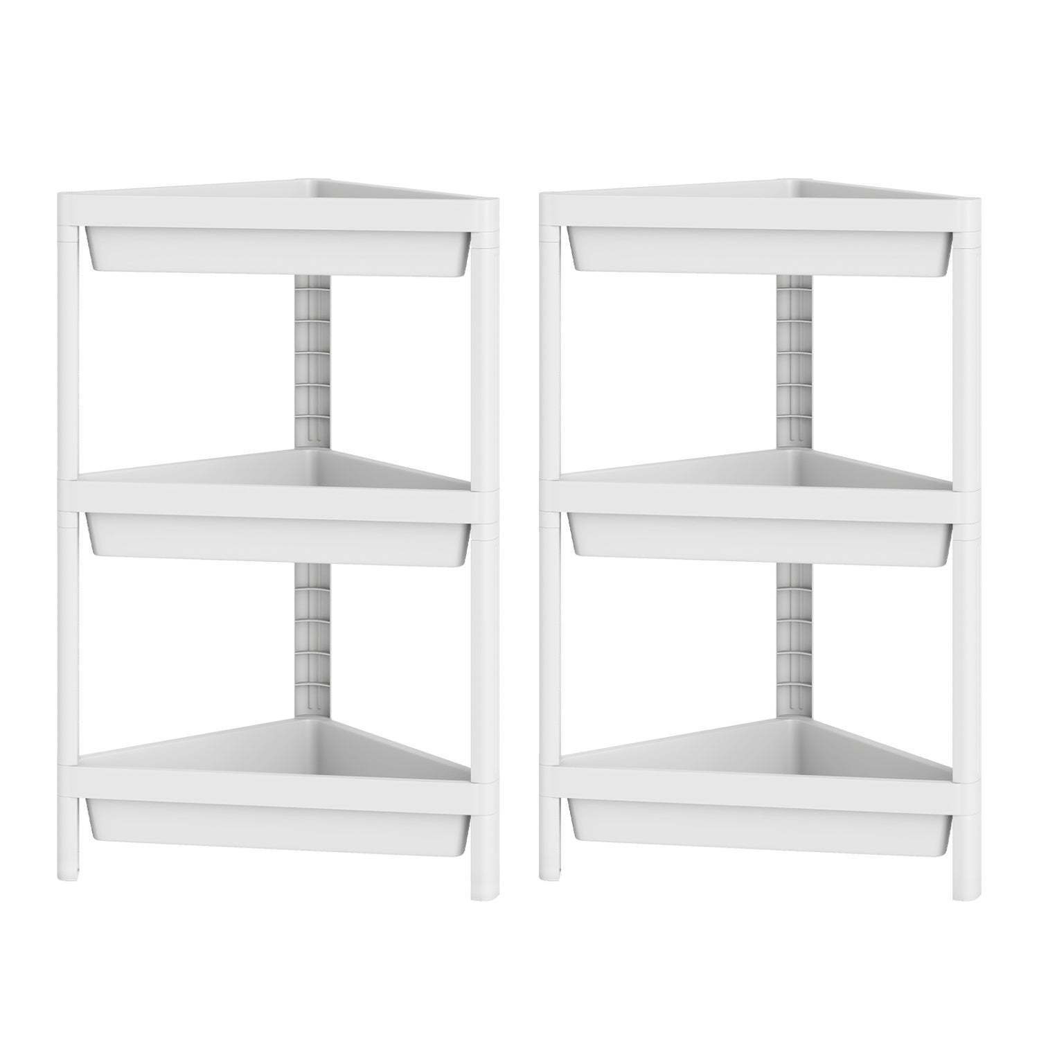 3-Tier Corner Shower Caddy 2-Pack with Detachable Design DirectDeals