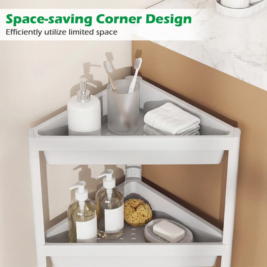 3-Tier Corner Shower Caddy 2-Pack with Detachable Design DirectDeals