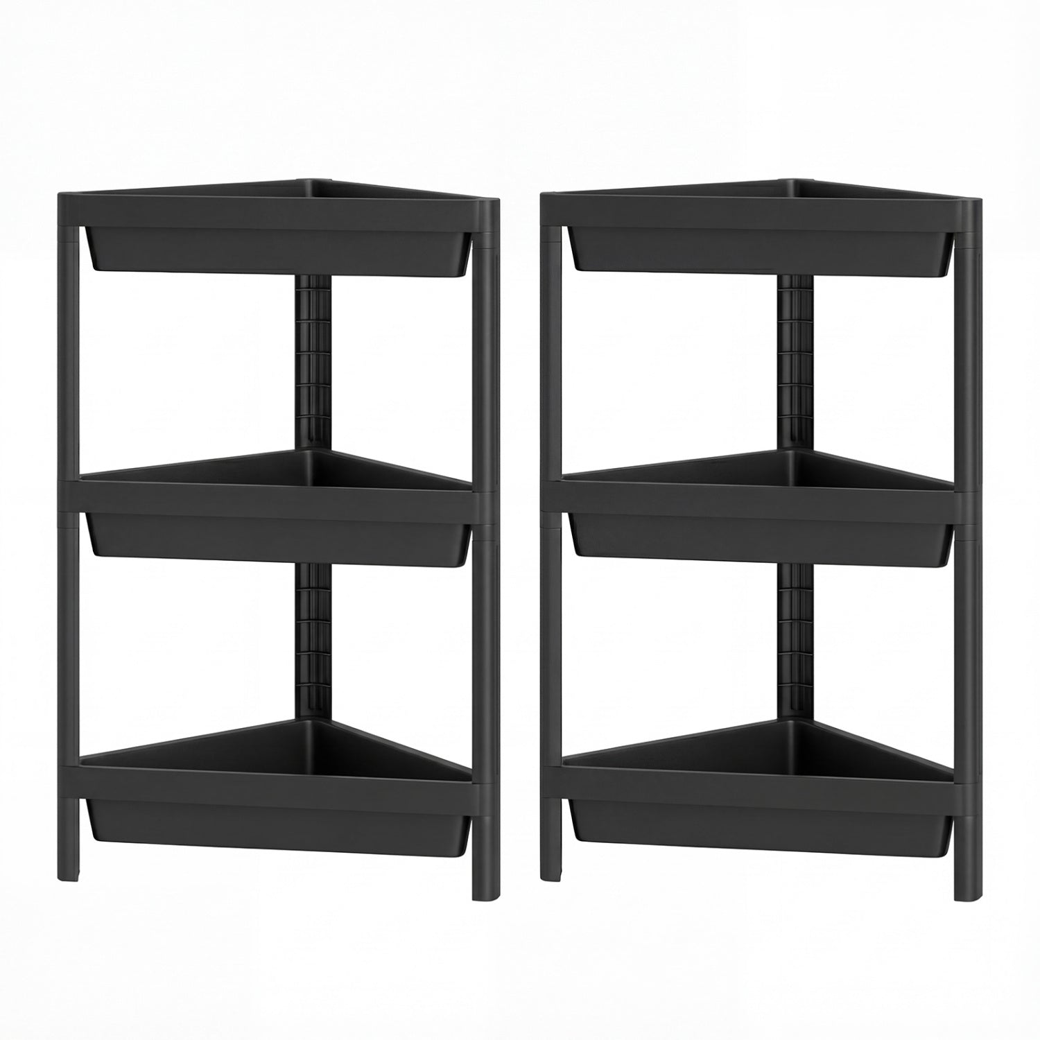 3-Tier Corner Shower Caddy 2-Pack with Detachable Design DirectDeals