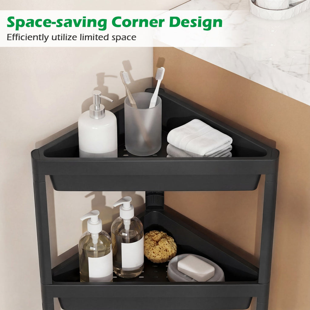3-Tier Corner Shower Caddy 2-Pack with Detachable Design DirectDeals