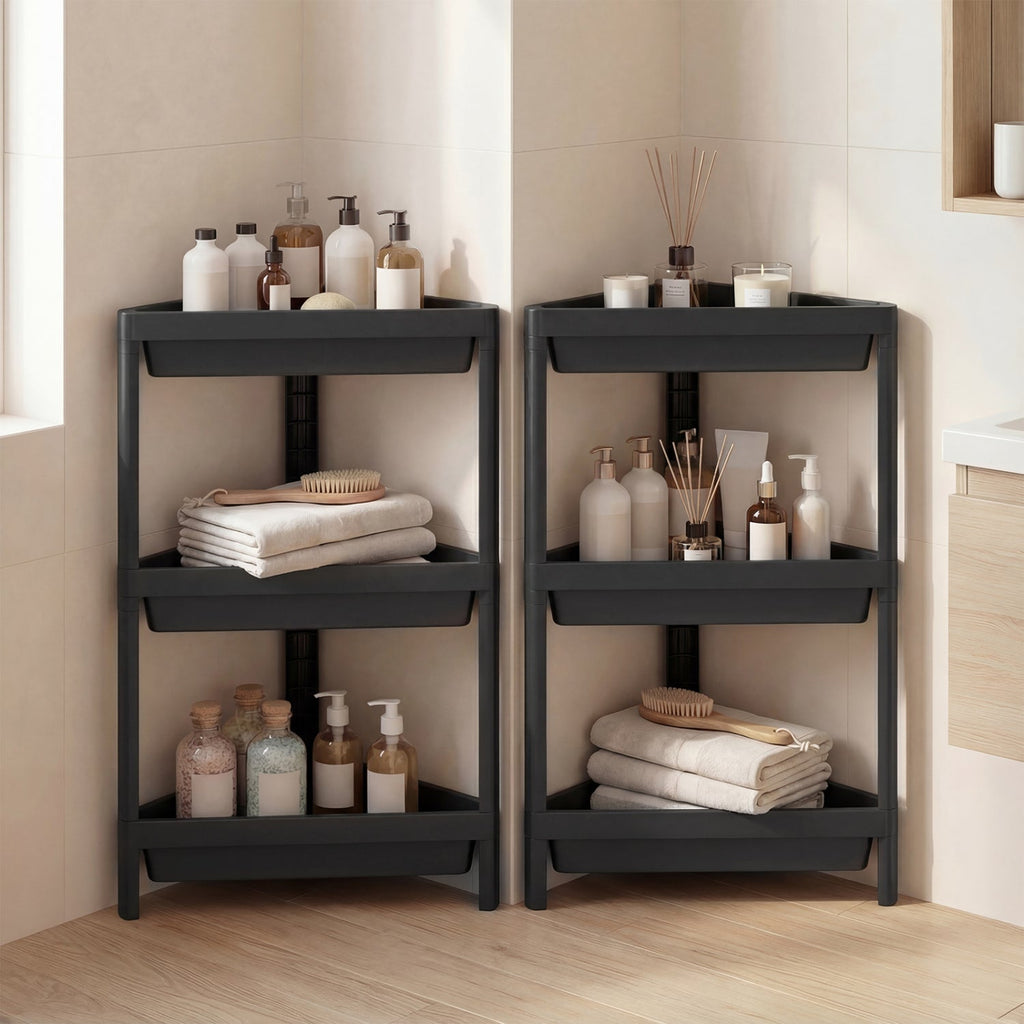 3-Tier Corner Shower Caddy 2-Pack with Detachable Design DirectDeals