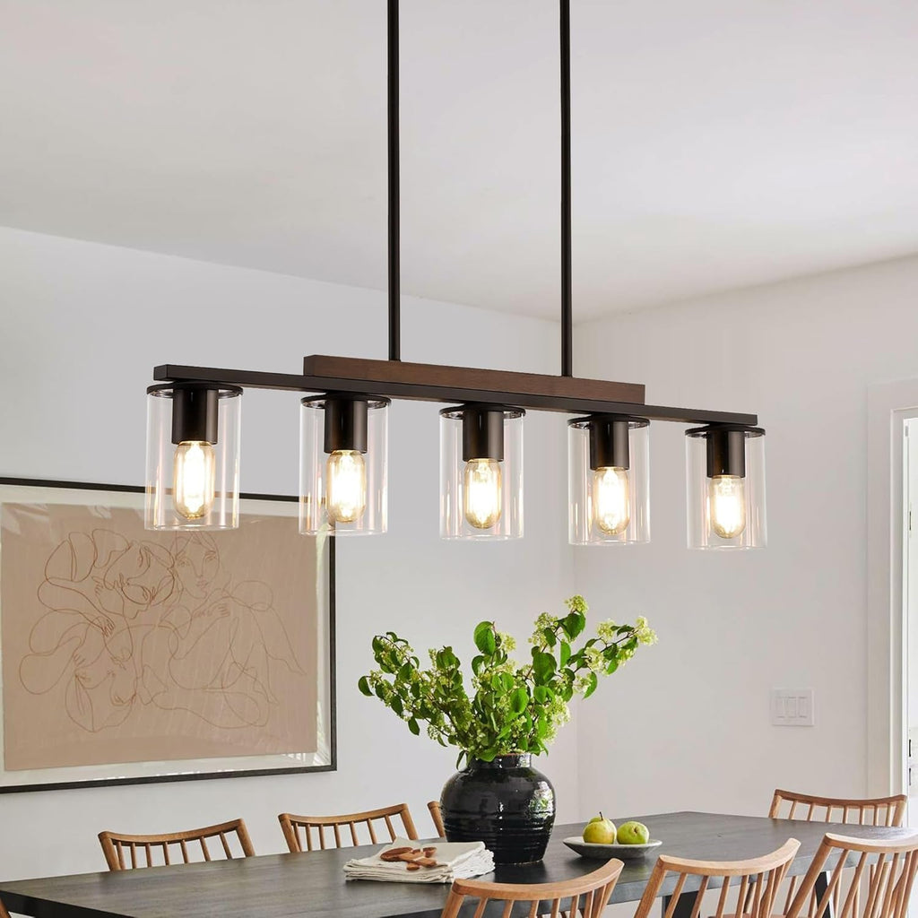 Farmhouse Black Linear Chandelier Farmhouse Decor