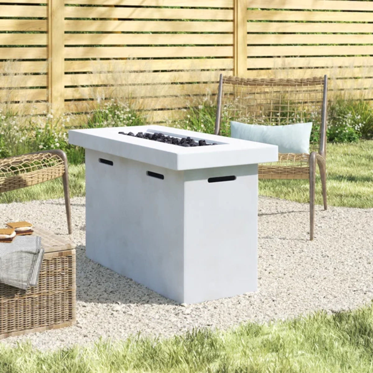 Reinforced - Propane Outdoor Fire Pit Table Unique Piece Furniture
