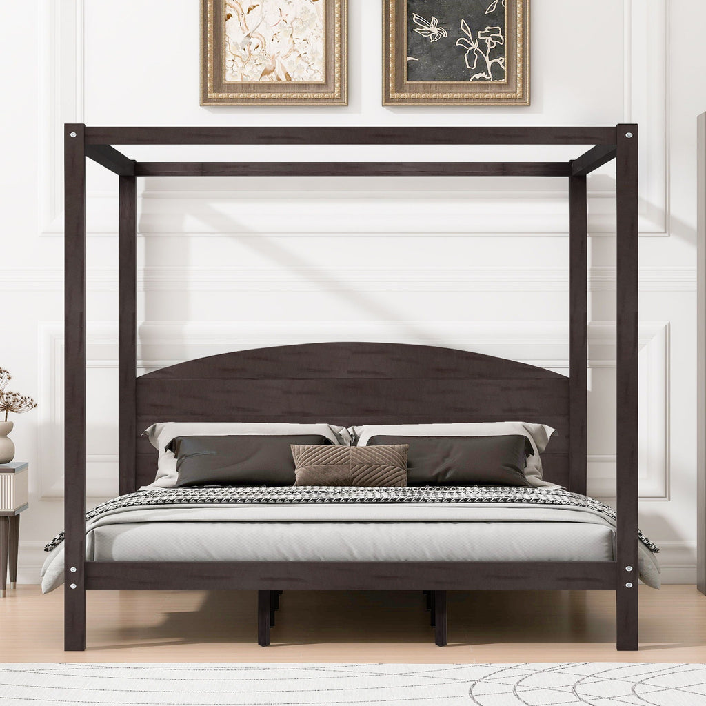anopy Platform Bed With Headboard And Support Legs Unique Piece Furniture