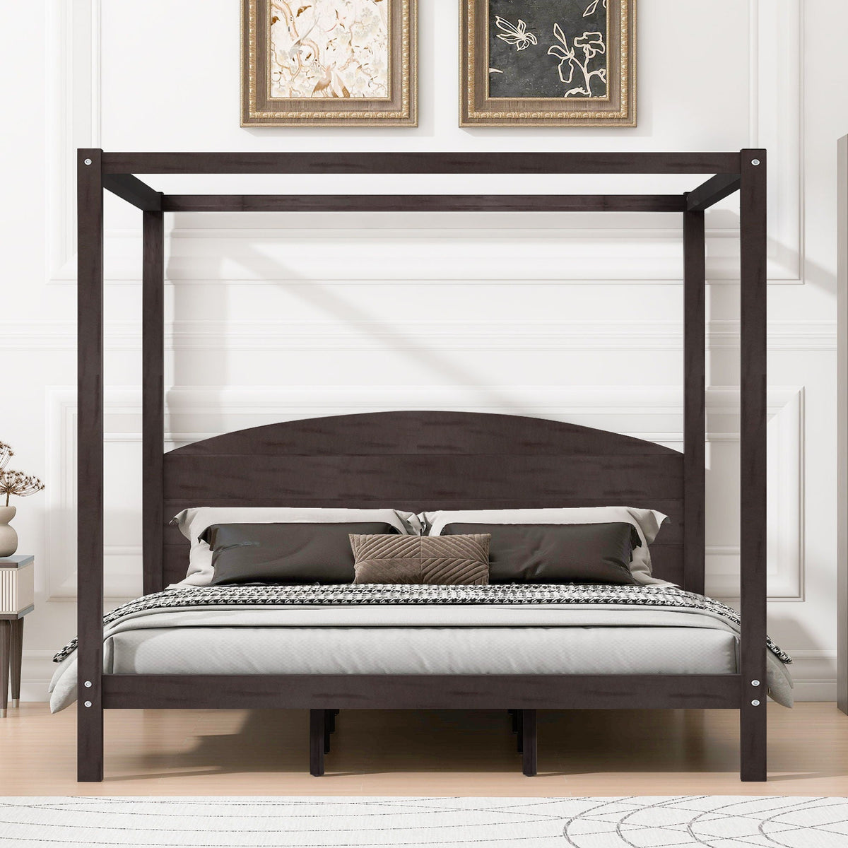 anopy Platform Bed With Headboard And Support Legs Unique Piece Furniture