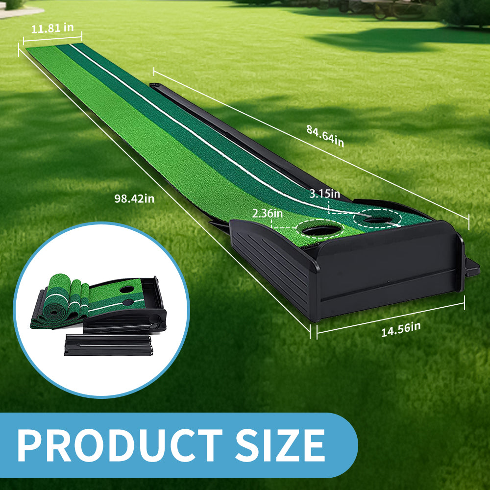 Golf Putting Mat Portable (8FT/10FT) Yunic Golf