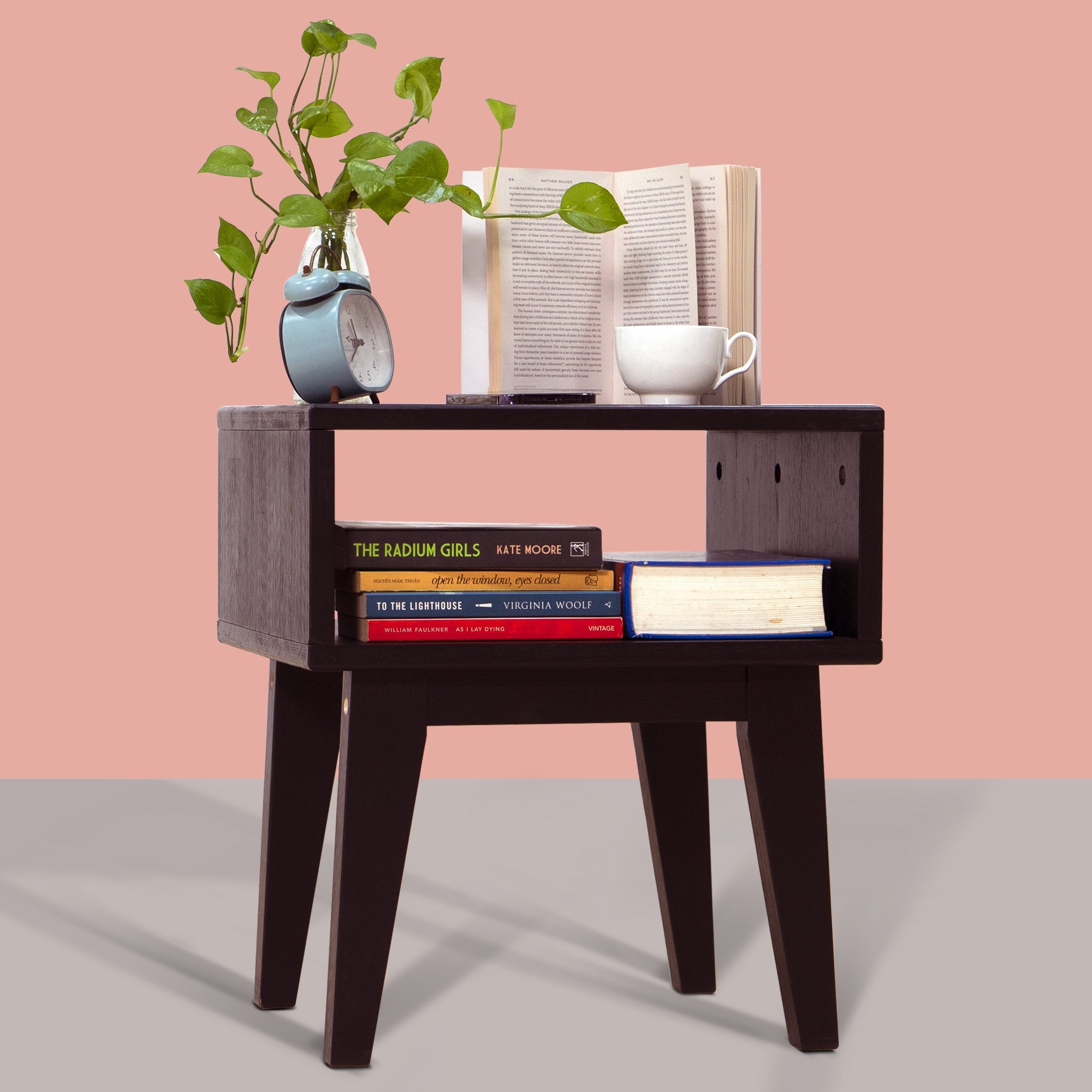 Serena Solid Wood Nightstand Megsu