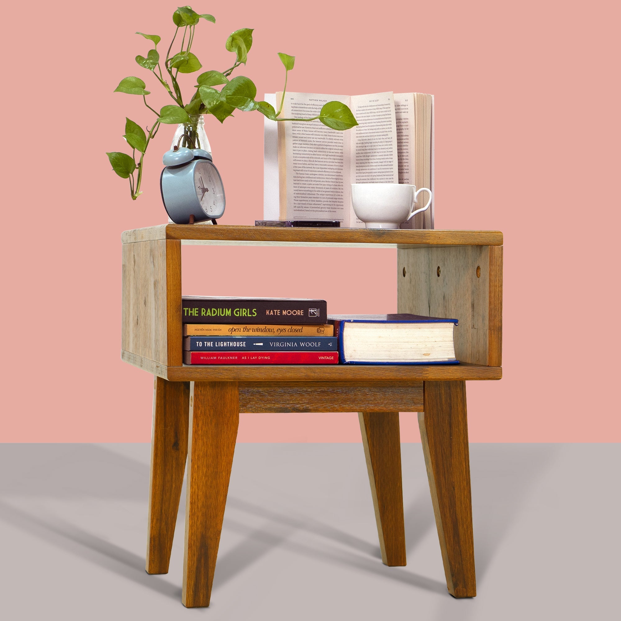 Serena Solid Wood Nightstand Megsu
