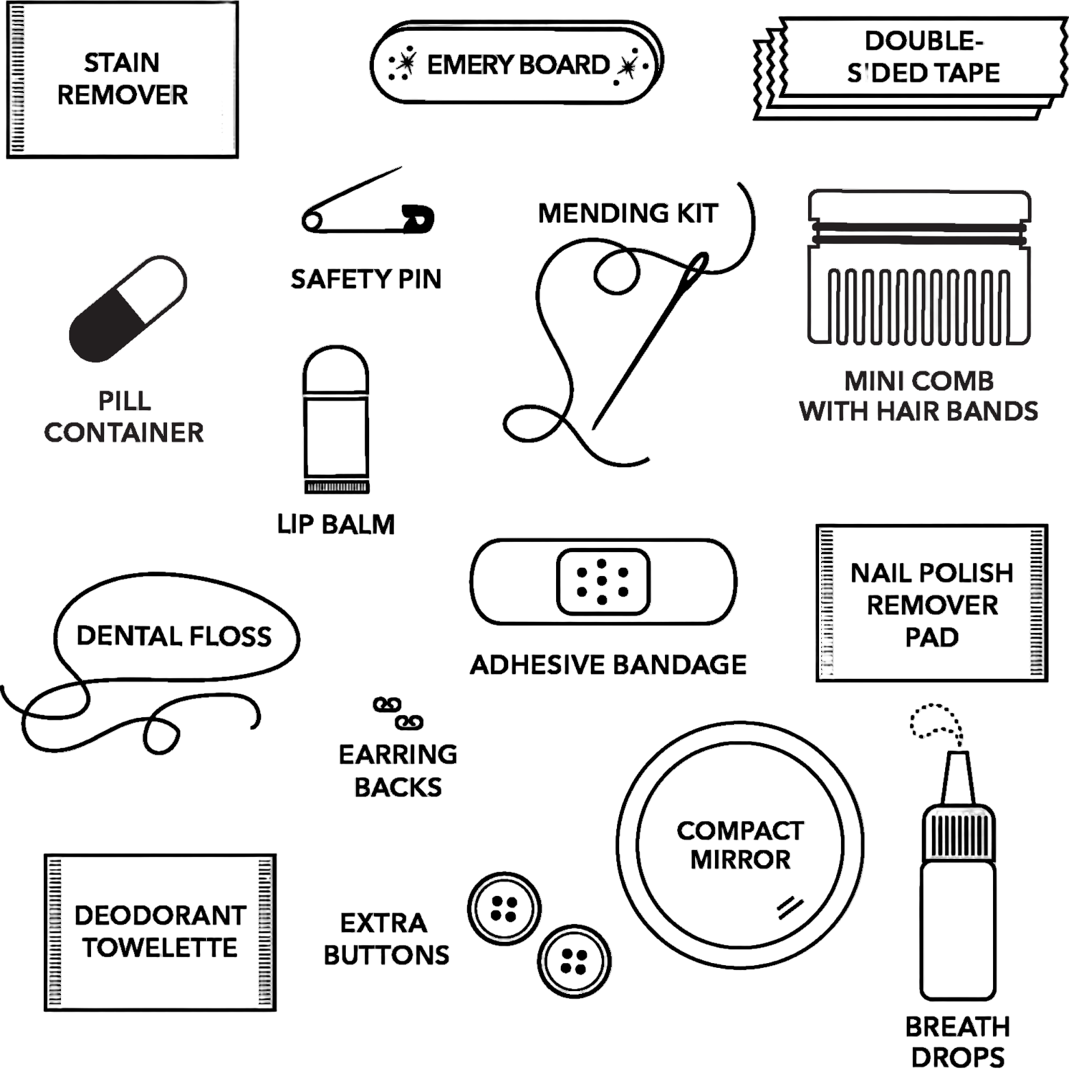 Pastel Puffer Minimergency Kit Shop Fête
