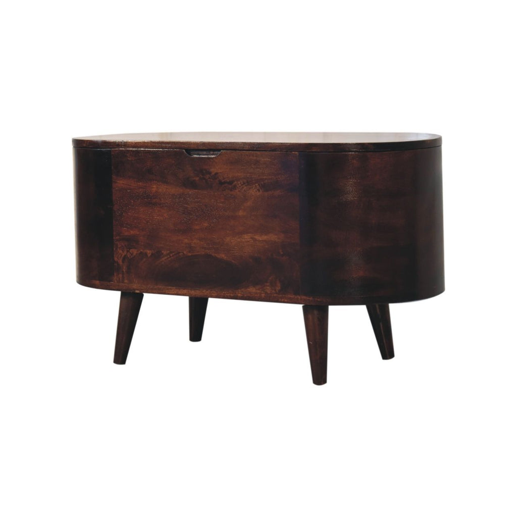 Rounded Lid Up Blanket Box Unique Piece Furniture