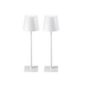 Rechargeable Touch Lamps in White (set of 2) Shop Fête