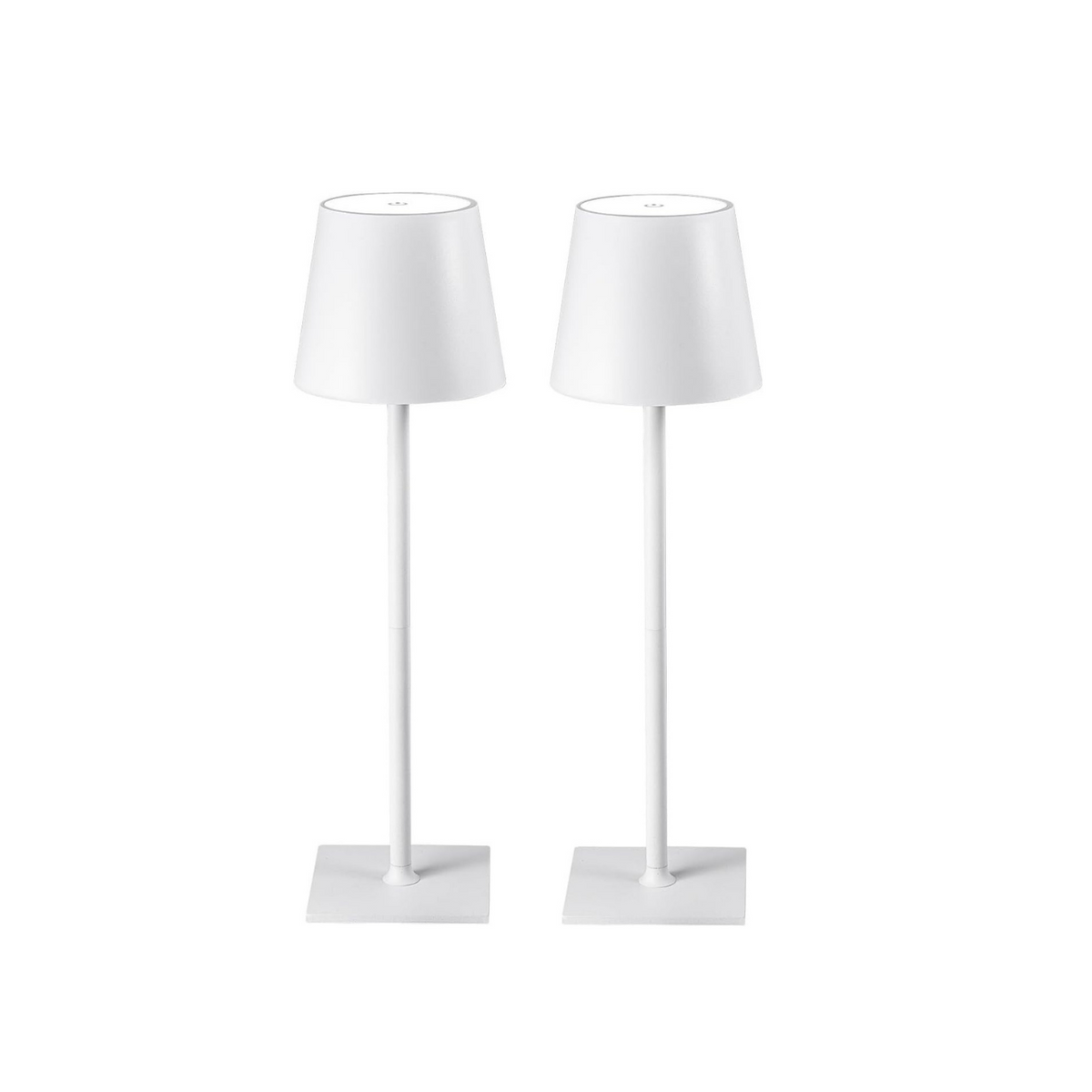 Rechargeable Touch Lamps in White (set of 2) Shop Fête