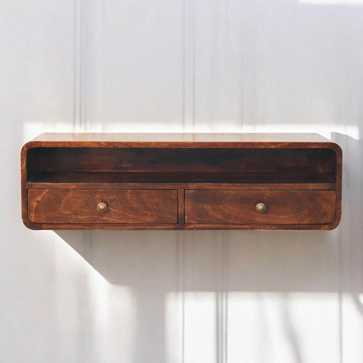 Floating Open Console - Walnut Unique Piece Furniture