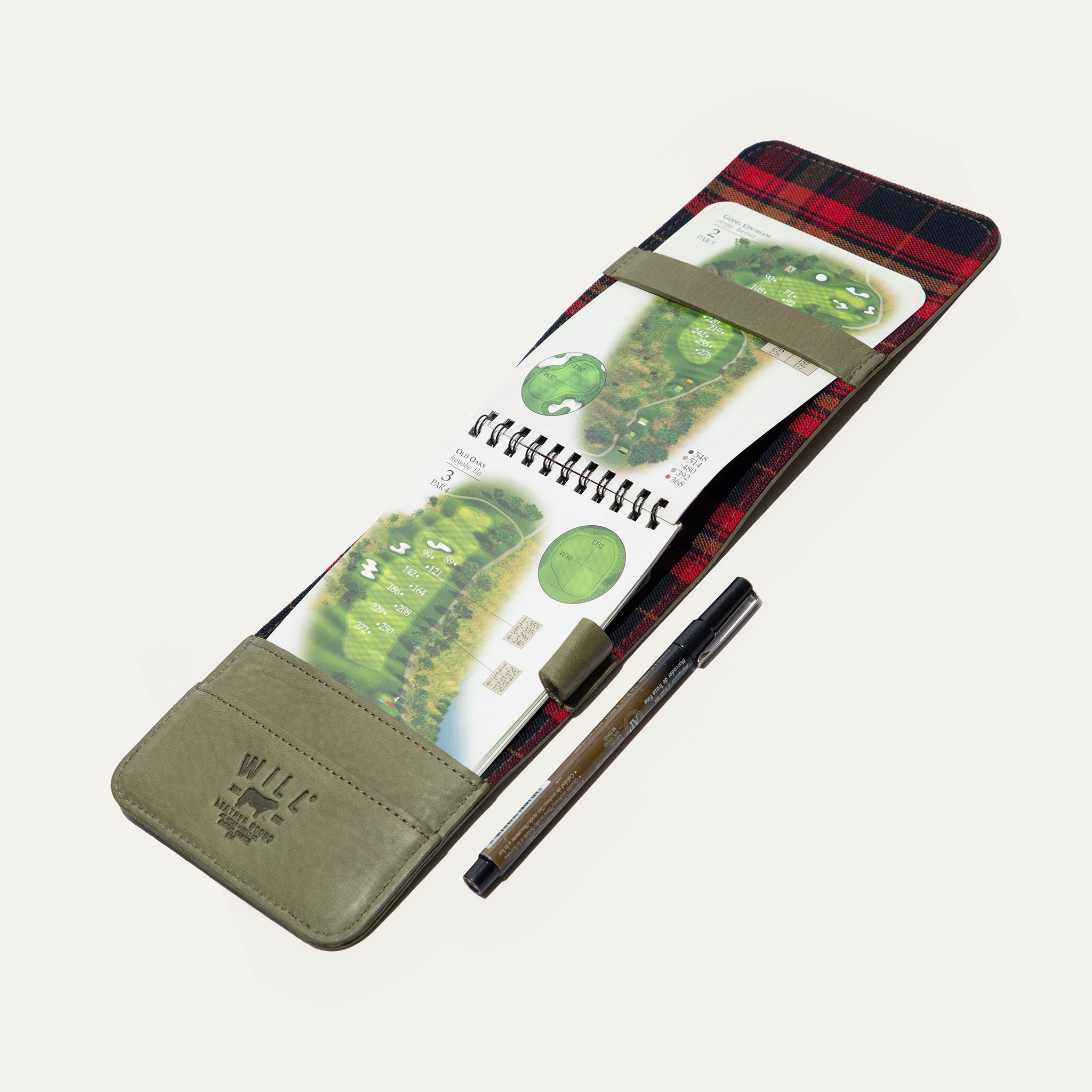 Leather Golf Yardage Book Will Leather Goods
