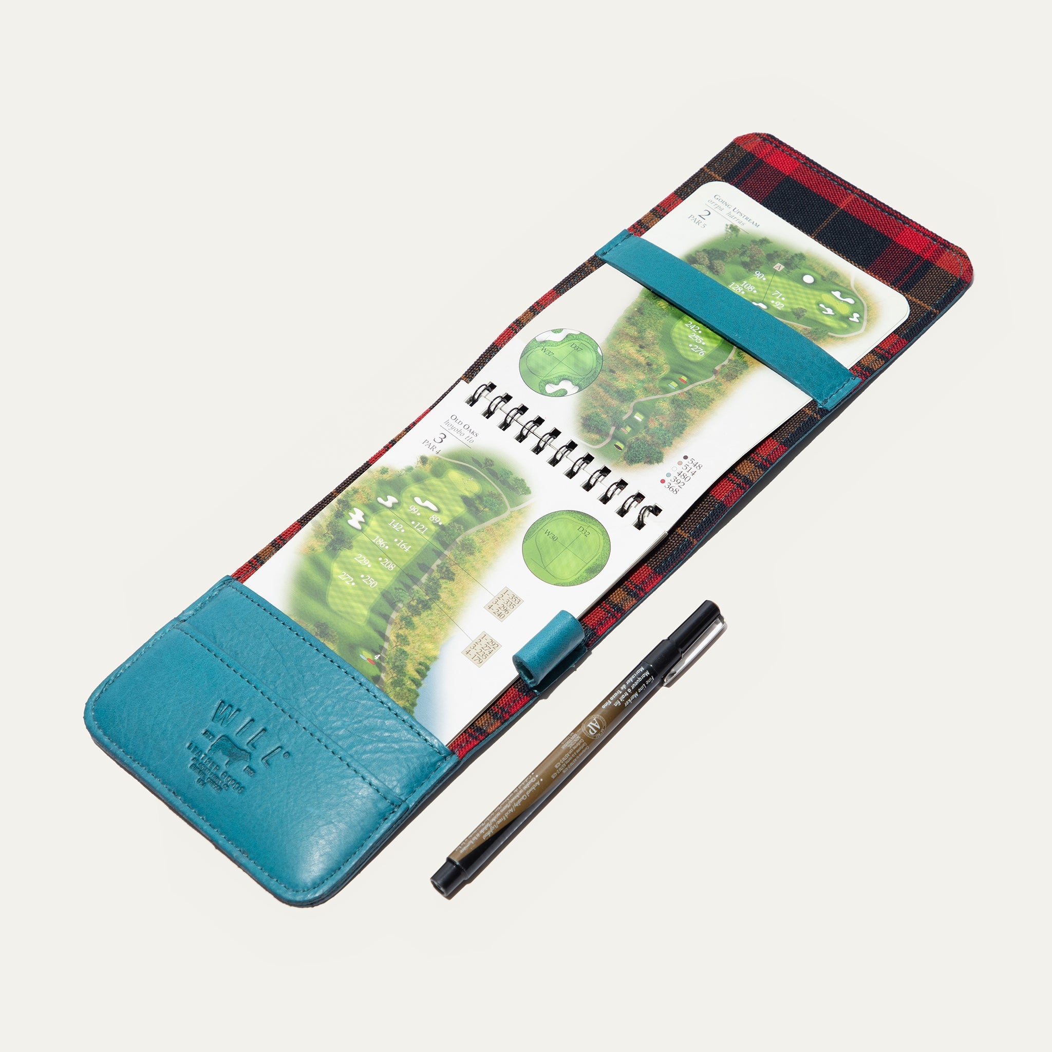 Leather Golf Yardage Book Will Leather Goods
