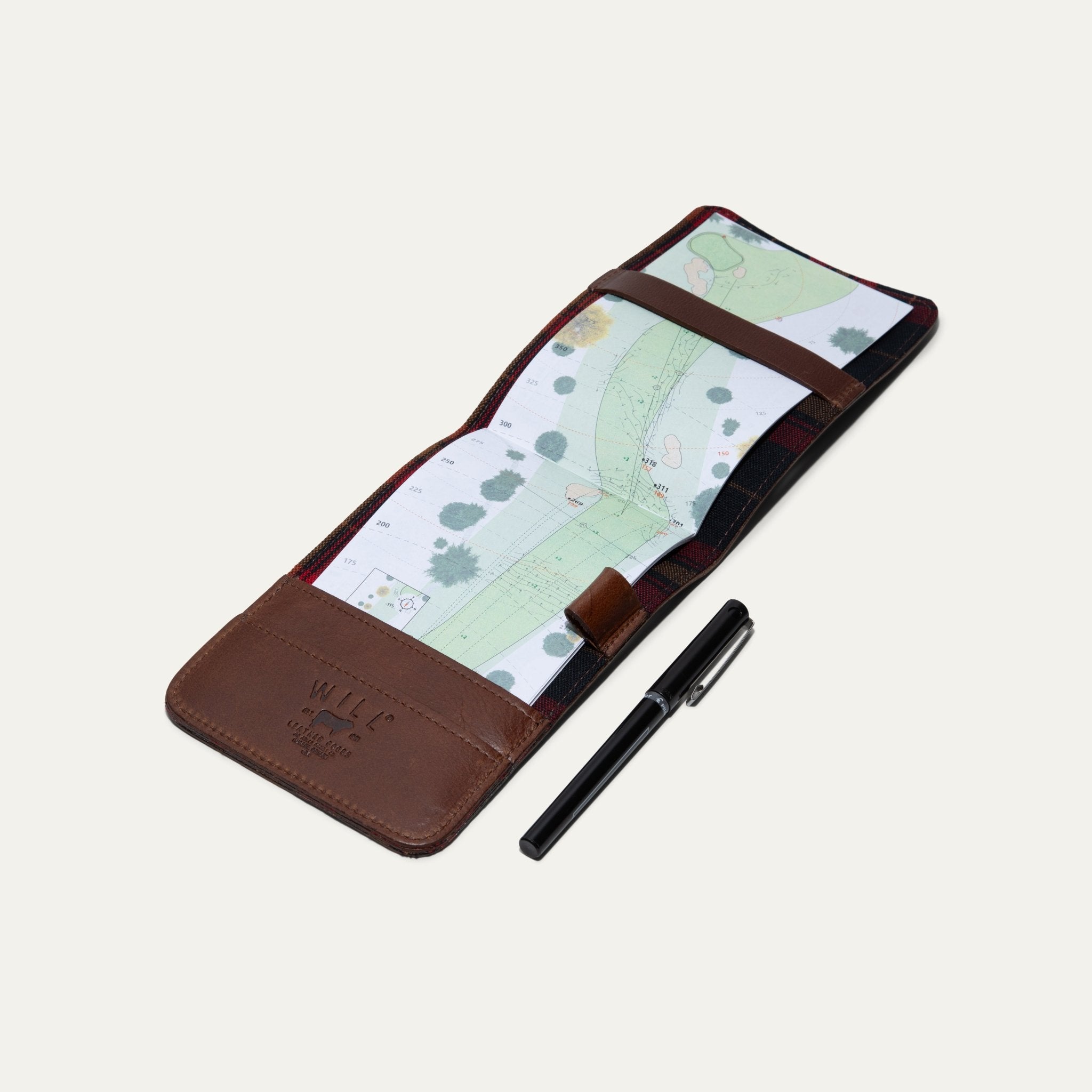 Leather Golf Yardage Book Will Leather Goods