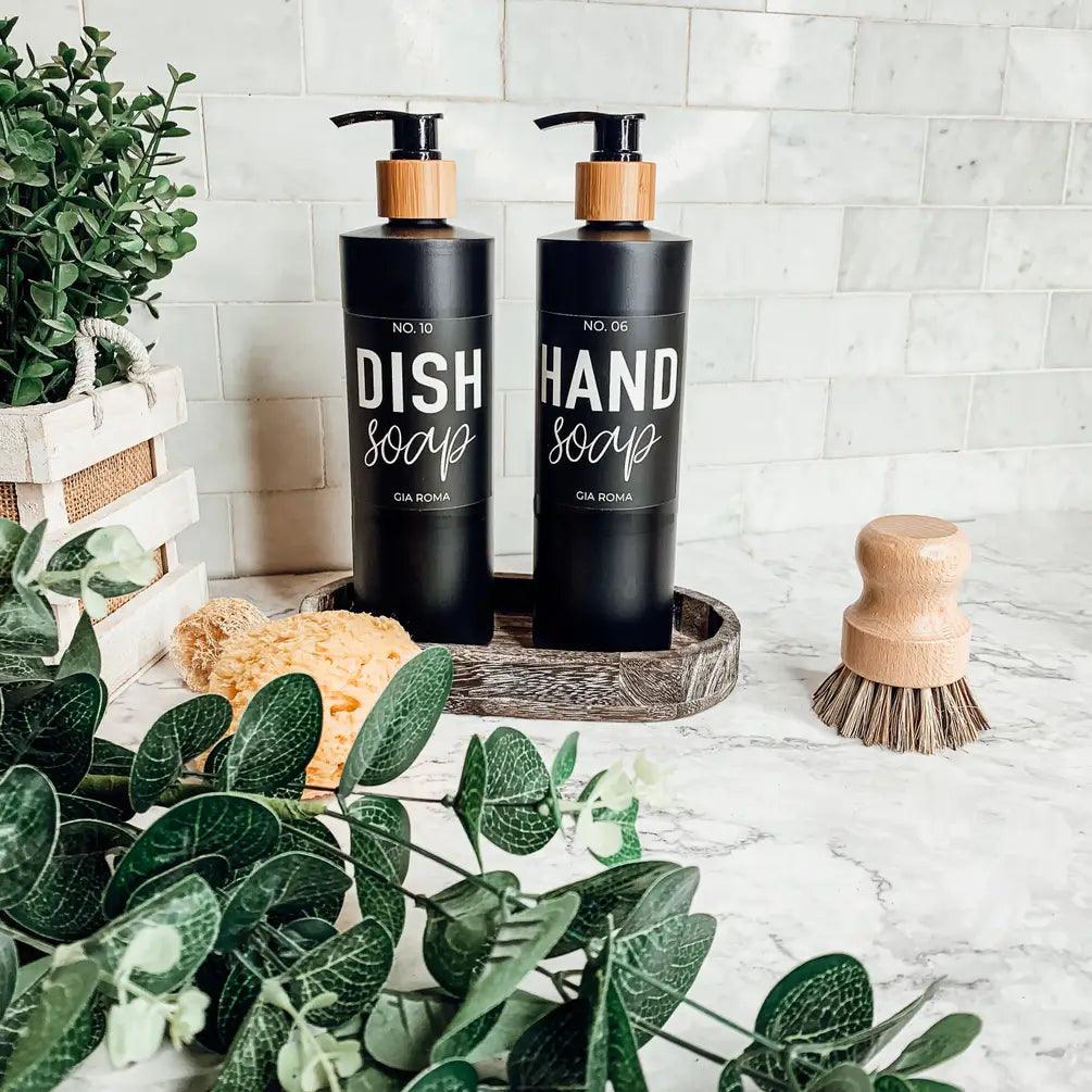 16oz Plastic Black Bottles Gia Roma