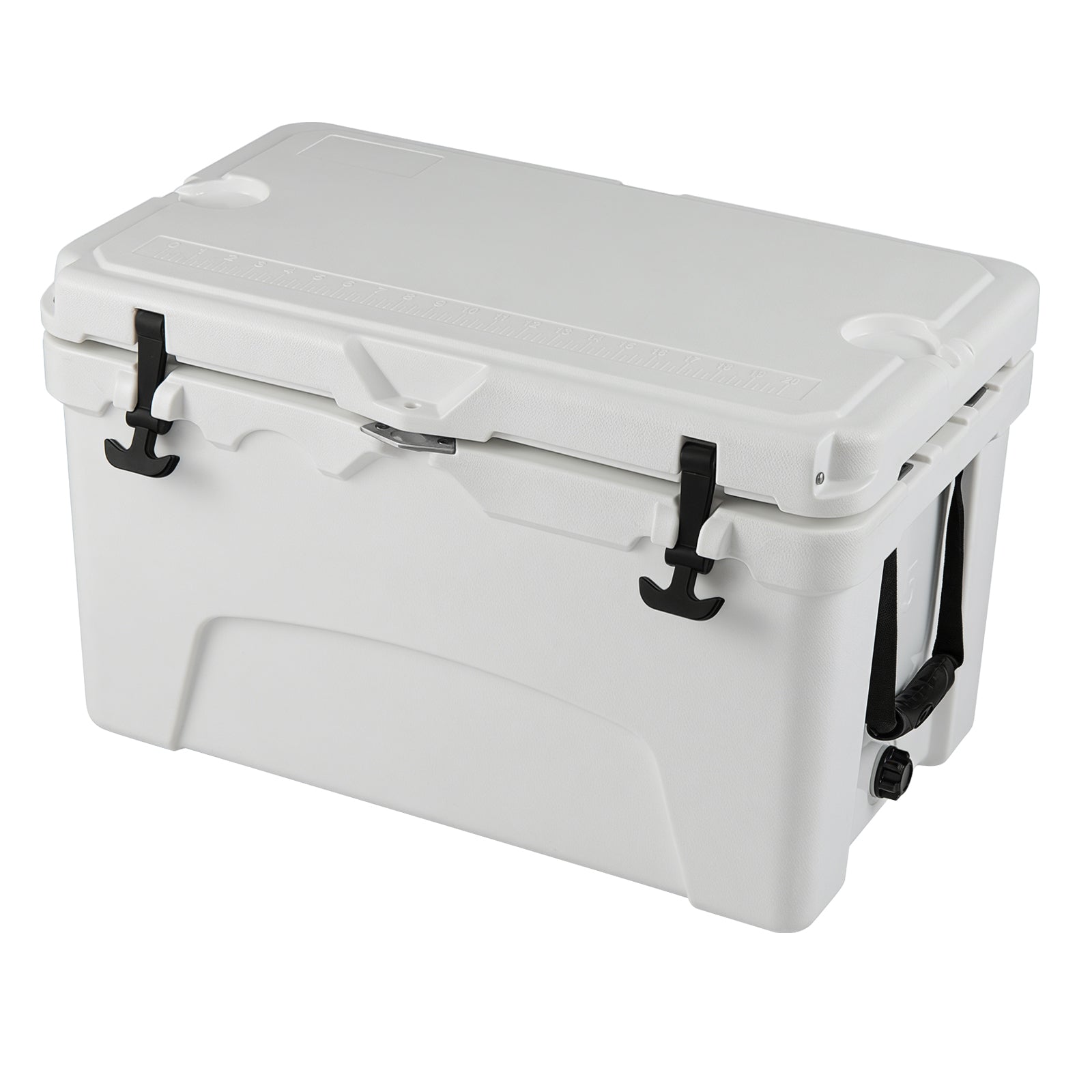 45 Quart Portable Hard Cooler Insulated Ice Chest Keeps Cool for up to 6 Days DirectDeals