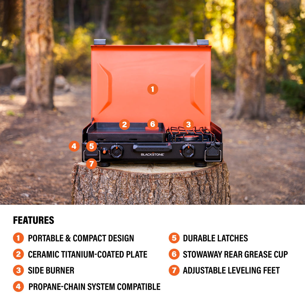 Blackstone OTG 12x14" Camping Griddle with Side Burner Blackstone Products (B2B)