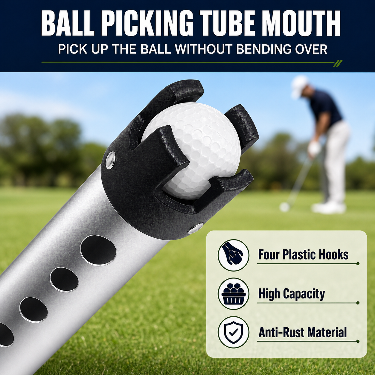 Golf Ball Picker (Detachable) Yunic Golf
