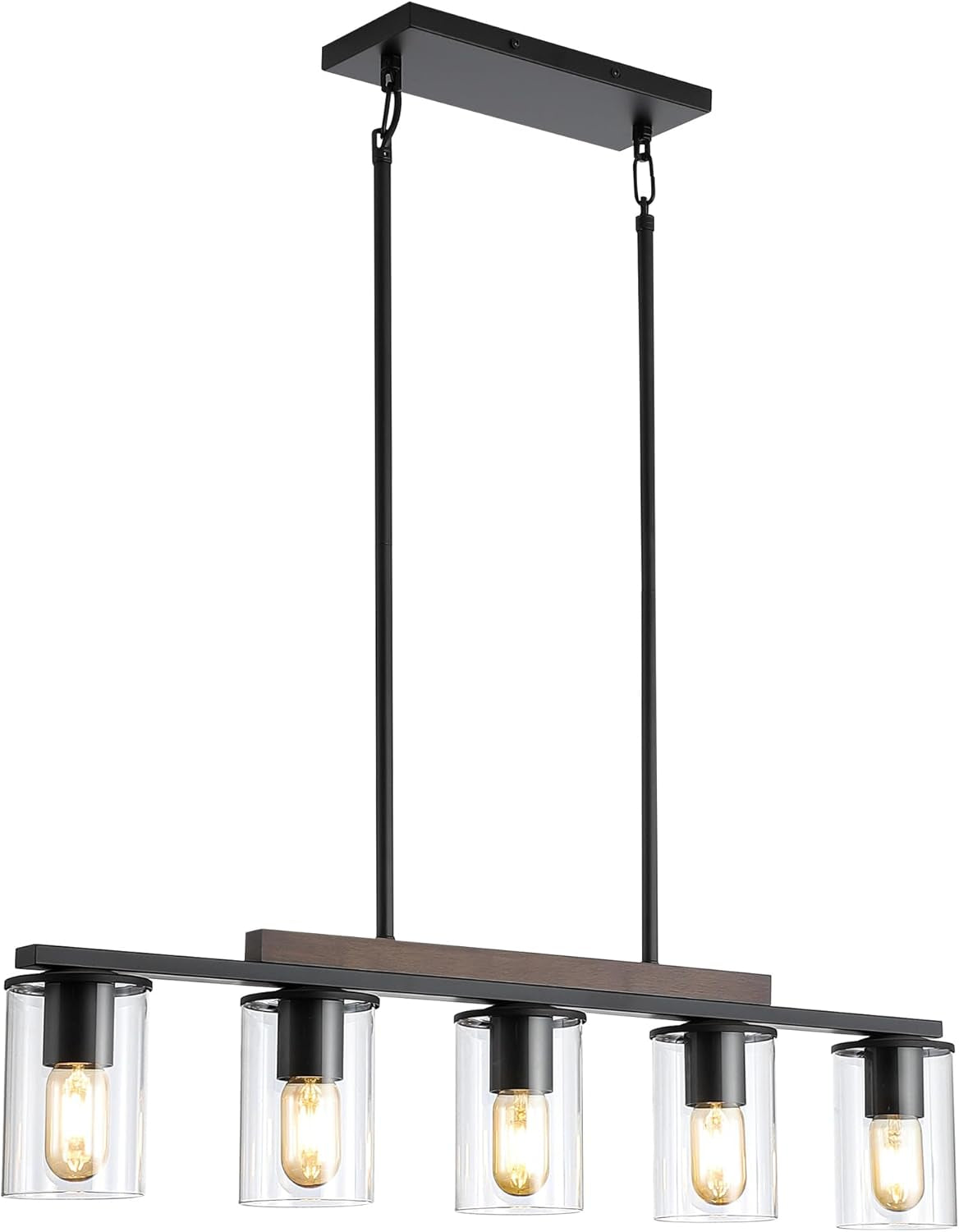 Farmhouse Black Linear Chandelier Farmhouse Decor