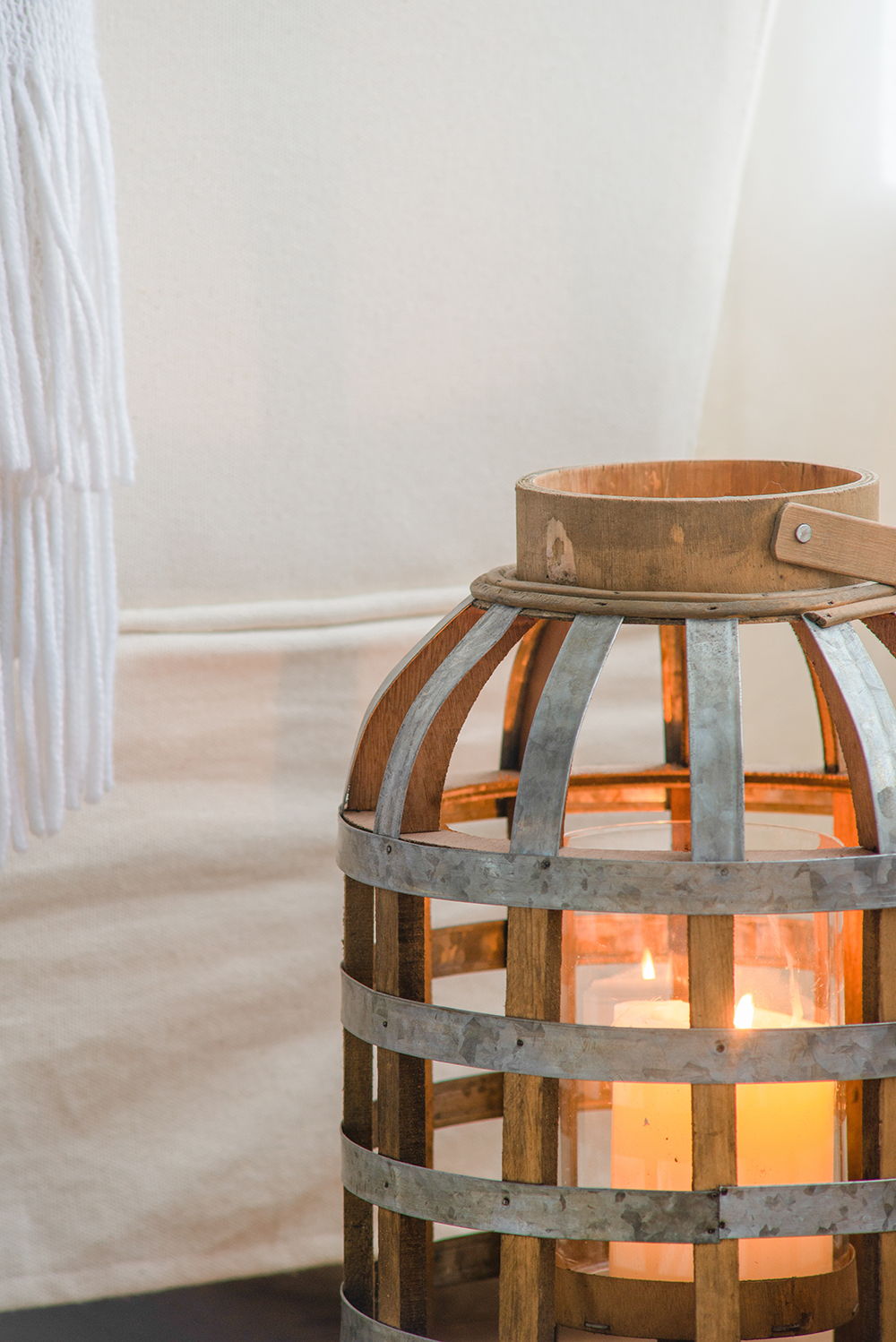 Decorative Lantern With Handle, Wooden Lantern For Indoor Outdoor, Home Garden Wedding Unique Piece Furniture