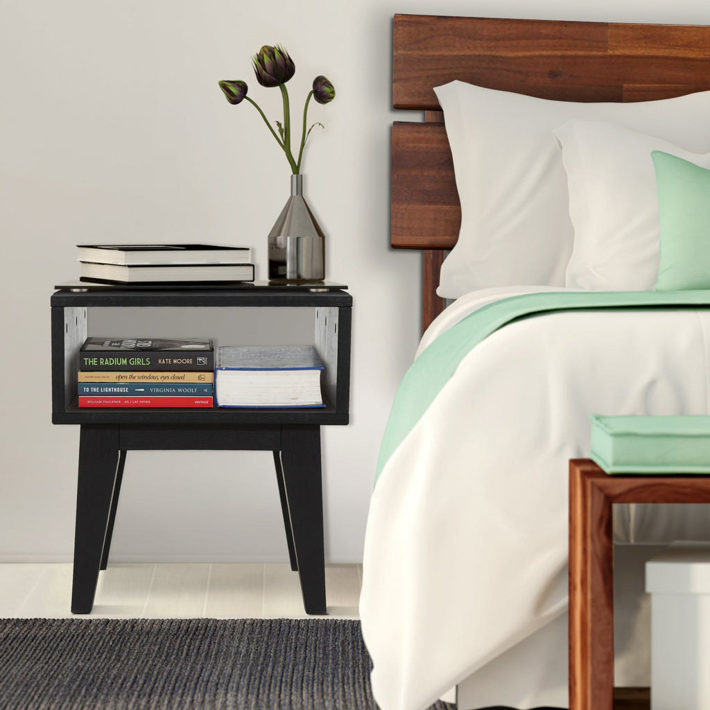 Serena Solid Wood Nightstand Megsu