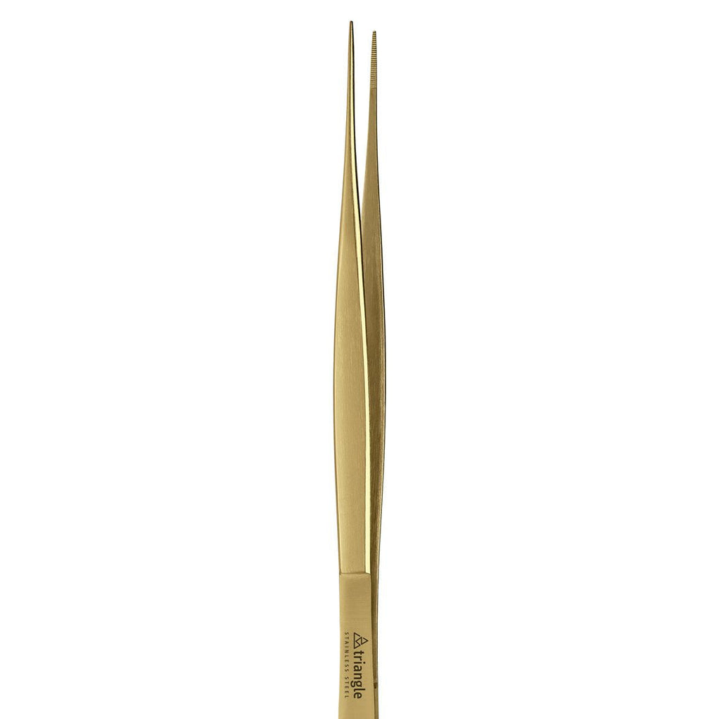 Pointed Cooking Tweezers - 15cm, Gold Tea + Linen