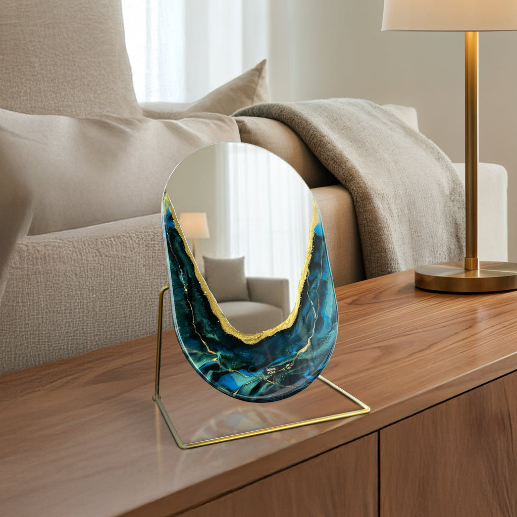 Hand Sculptured Vanity Wall Mirror – Tatiana Glen | Quiet Tide Tatiana & Glen