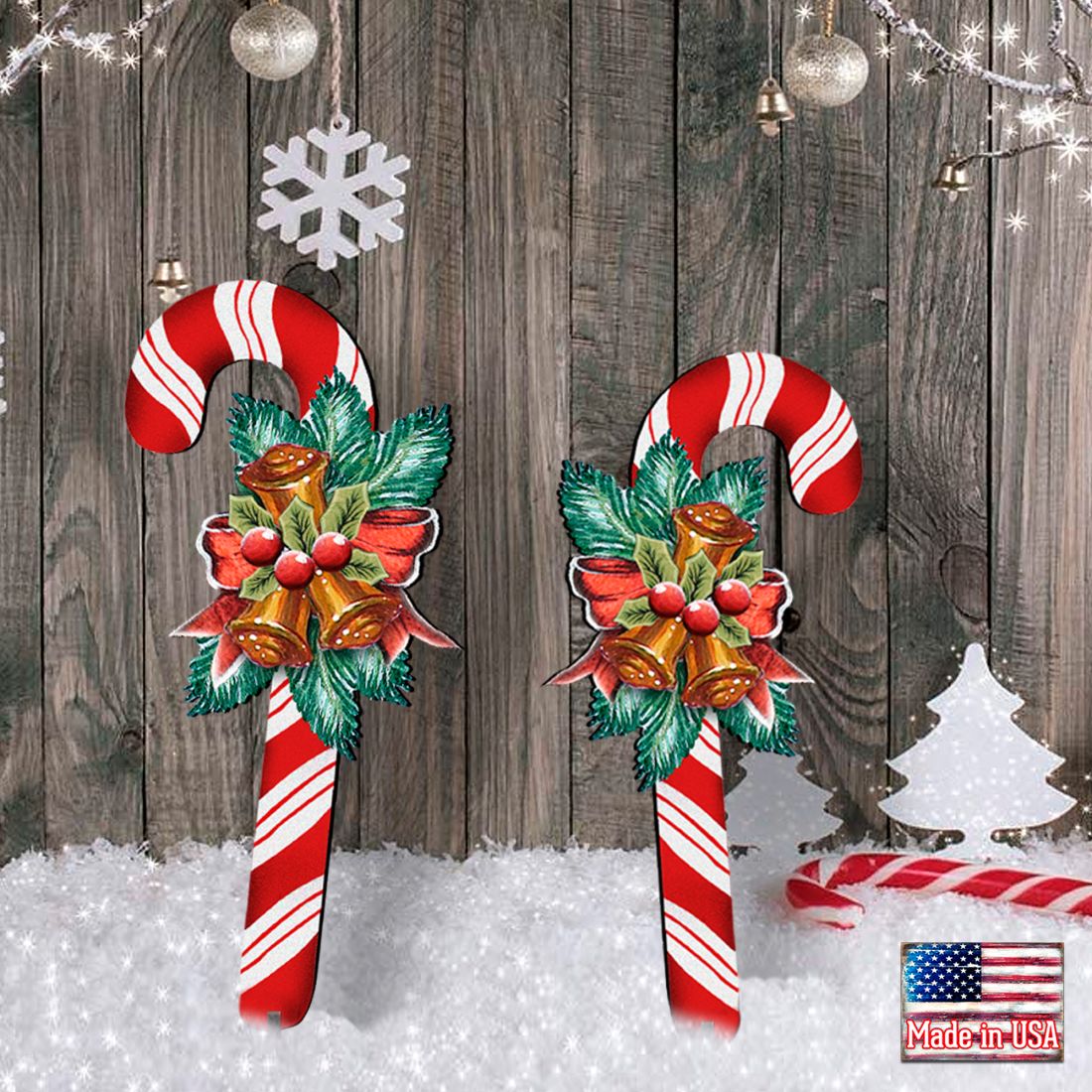 Christmas Candy Cane Holiday Outdoor Decor by G. DeBrekht - Christmas Decor - 8151924F-S2 G.DeBrekht