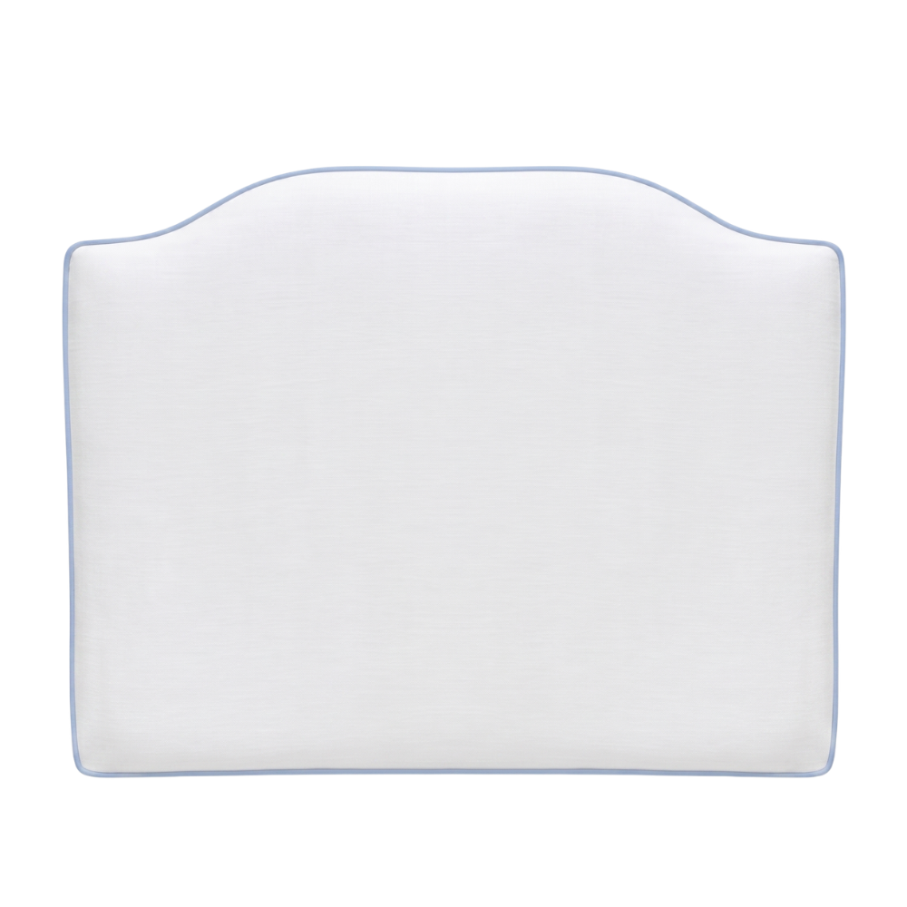 Dorm Headboard | White Headboard with Piping Shop Fête
