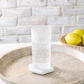 Tall Clear Melamine Dot Drinking Glasses | Set of 4 Rust & Cinder