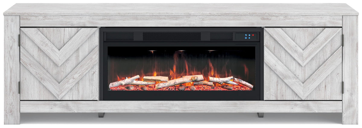 Cayboni - LG TV Stand With Fireplace Option Unique Piece Furniture