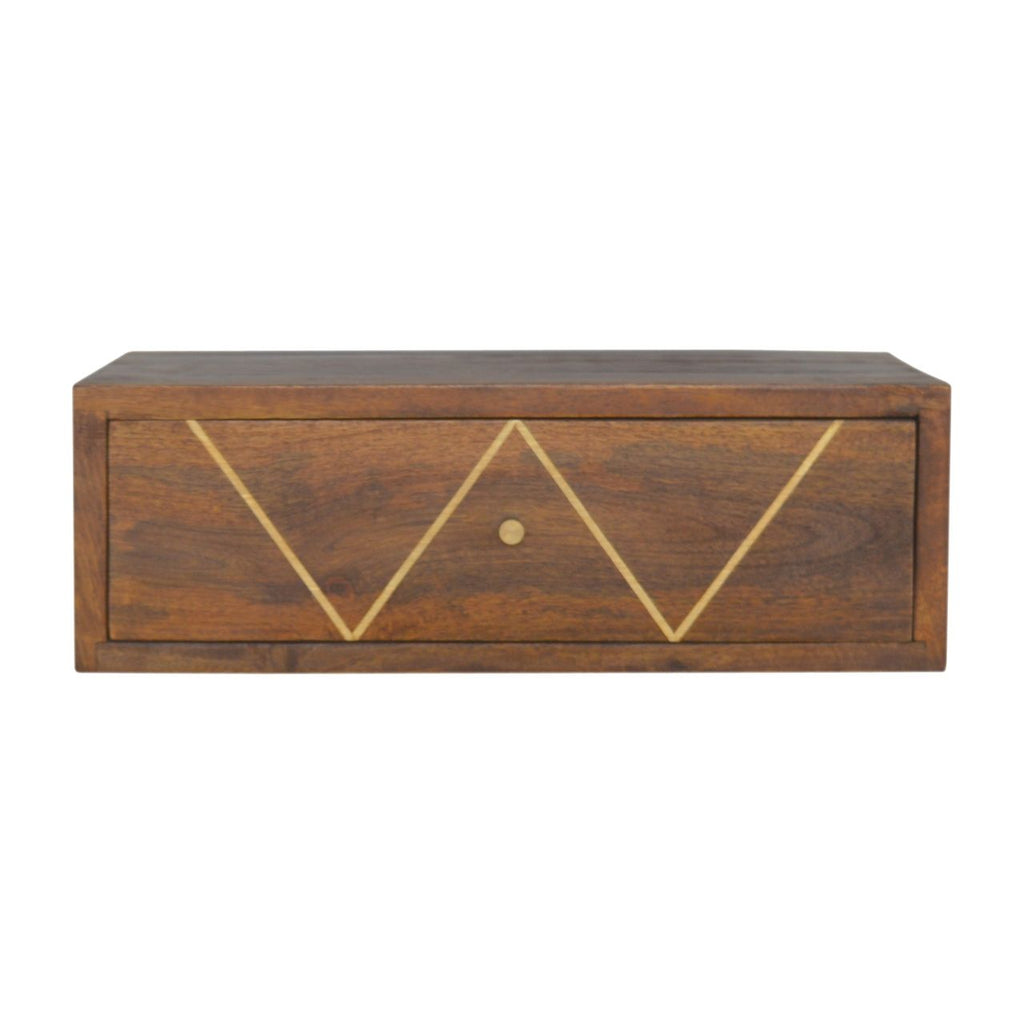 Floating Bedside Table - Chestnut Unique Piece Furniture