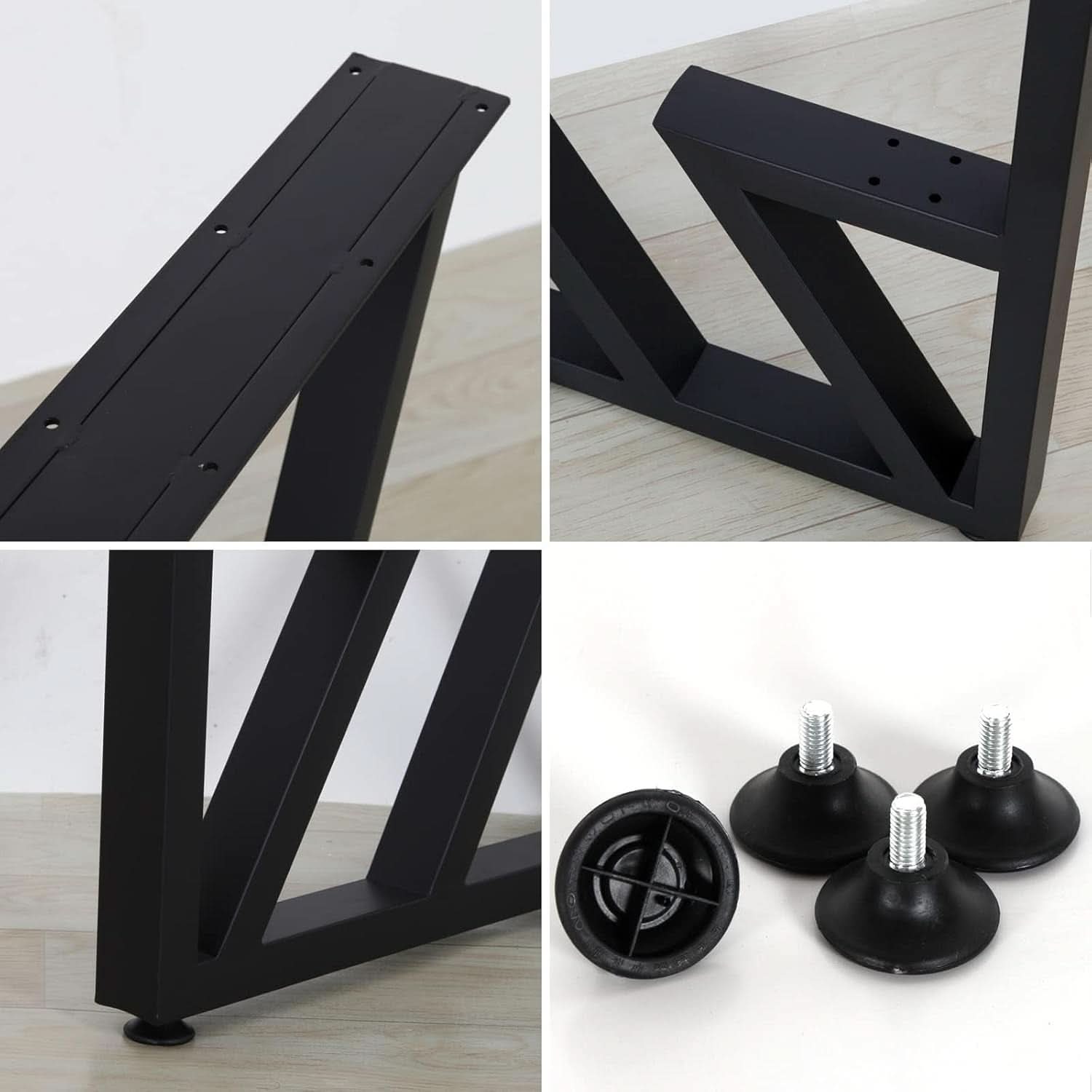 Black Iron Table Legs 28 Inches Industrial Strength ShipItFurniture