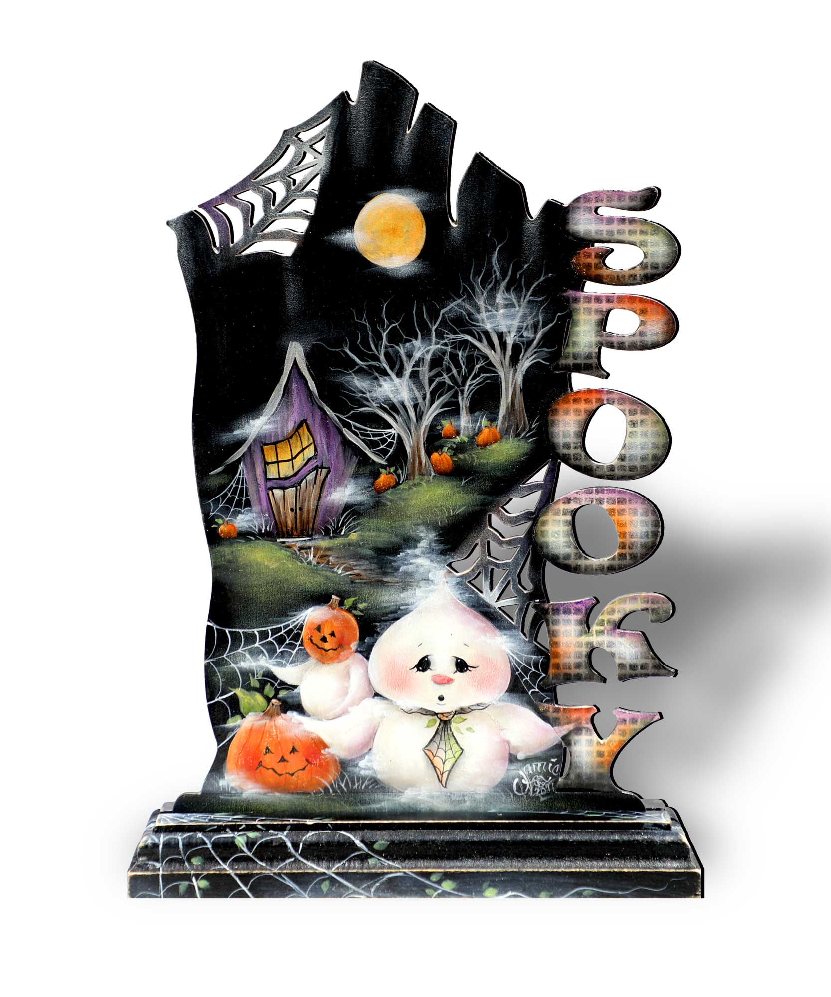 Not Too Spooky Halloween Door Decor by Jamie Mills-Price - Thanksgiving Halloween Decor - 8457408H G.DeBrekht