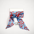 The Gameday Signature Scarf- Light Blue, Red, and Navy Shop Fête