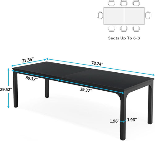 78.7 Inch Ultra Long Industrial Grade Two Person Desk ShipItFurniture