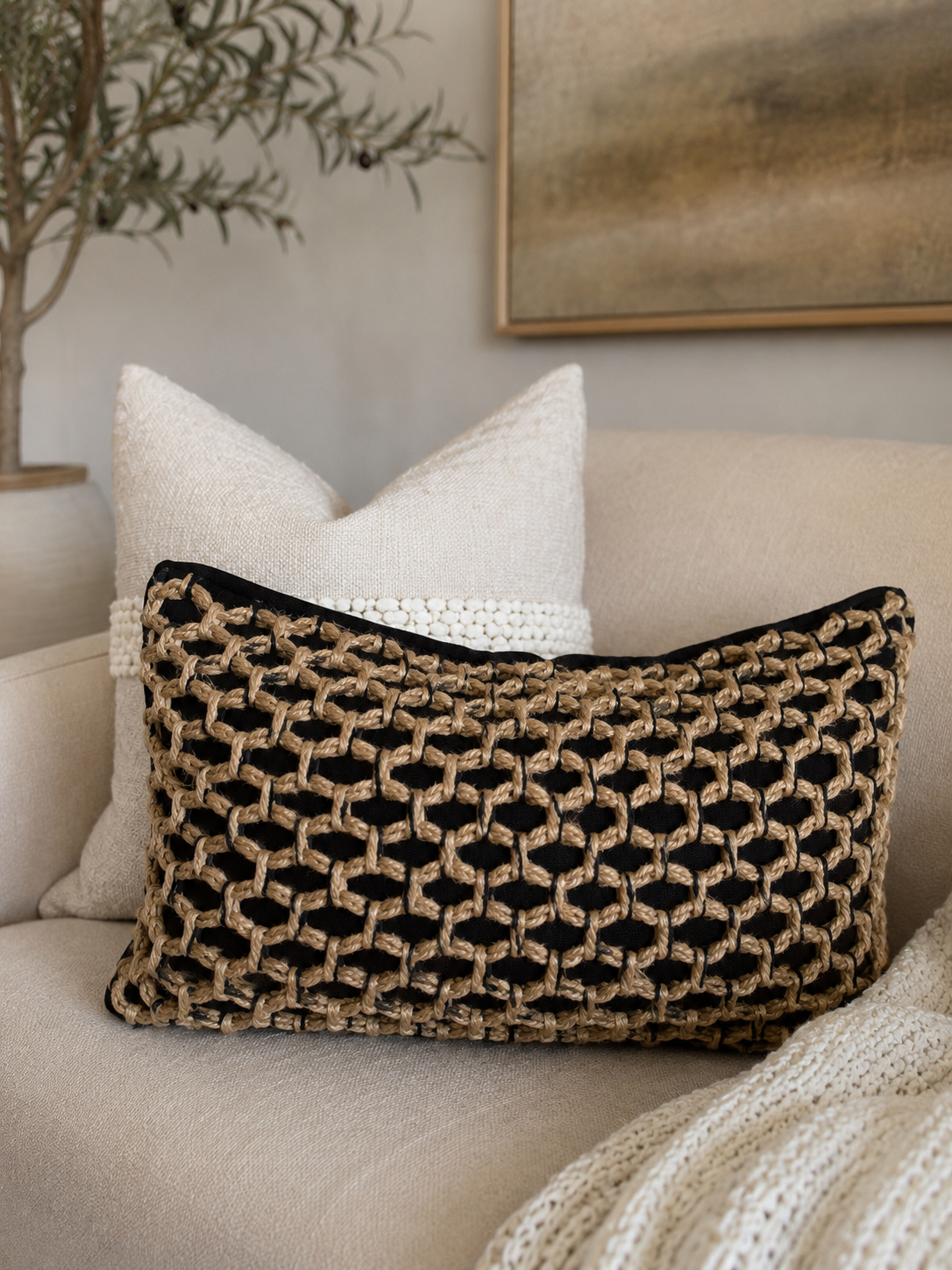 Tarra Lumbar Pillow Cover Busa Designs