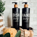 16oz Plastic Black Bottles Gia Roma