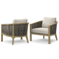 Parkside - Outdoor Conversation Chair (Set of 2) - Natural Unique Piece Furniture