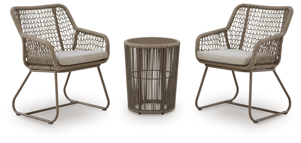 Majors Beach - Outdoor Table And 2 Chairs (Set of 3) - Beige Unique Piece Furniture