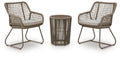 Majors Beach - Outdoor Table And 2 Chairs (Set of 3) - Beige Unique Piece Furniture