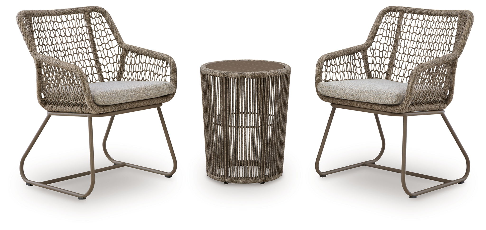 Majors Beach - Outdoor Table And 2 Chairs (Set of 3) - Beige Unique Piece Furniture