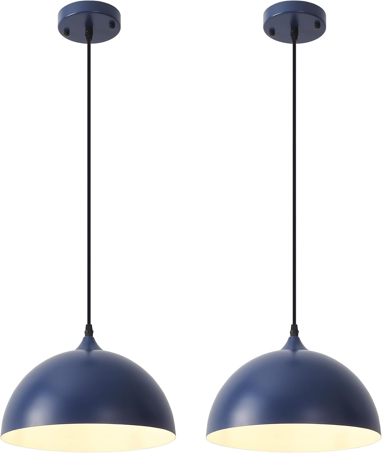 2 Farmhouse Dome Pendant Lights Farmhouse Decor