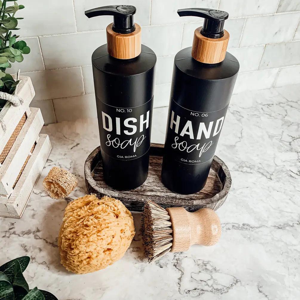 16oz Plastic Black Bottles Gia Roma